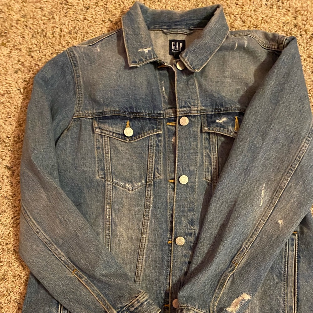 GAP Light Blue Denim Jean Jacket - Picture 2 of 6